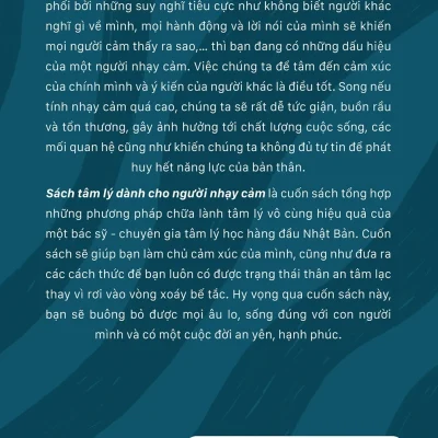 sách tâm lý dành cho người nhạy cảm hiroko mizushima