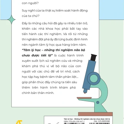 tâm lý học những thí nghiệm não bộ chưa Được tiết lộ adam hart davis