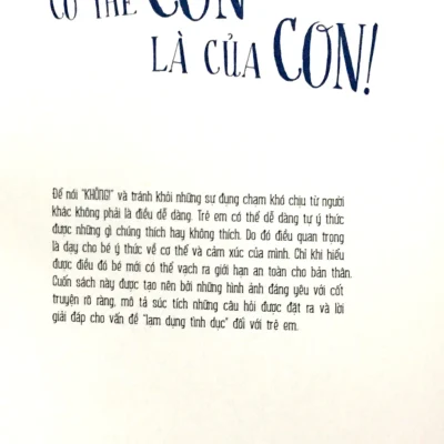 con có thể tự bảo vệ mình cơ thể con là của con dagmar geisler