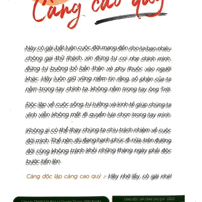 càng Độc lập càng cao quý vãn tình