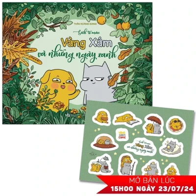 sách tô màu vàng xám và những ngày xanh thân hoàng giang