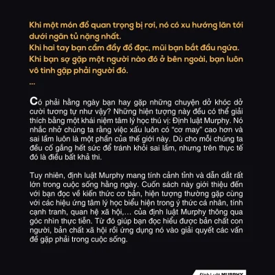 Định luật murphy mọi bí mật tâm lý thao túng cuộc Đời bạn từ thính phong