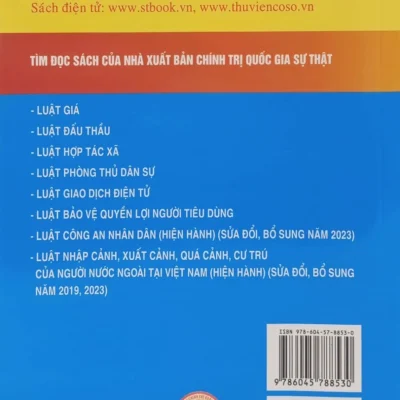 luật xuất cảnh, nhập cảnh của công dân việt nam (hiện hành) (sửa Đổi, bổ sung năm 2023) quốc hội