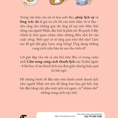 cẩm nang cung cách thanh lịch 8 bài học từ người nhật toshie igaki