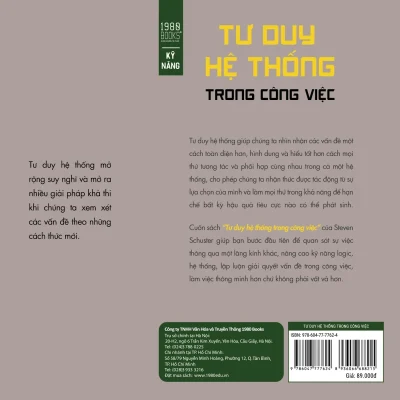 tư duy hệ thống trong công việc steven schuster