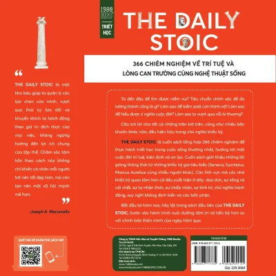 the daily stoic 366 chiêm nghiệm về trí tuệ và lòng can trường cùng nghệ thuật sống ryan holiday, stephen hanselman