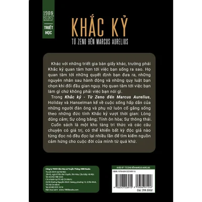 khắc kỷ từ zeno Đến marcus aurelius (bìa cứng) ryan holiday, stephen hanselman
