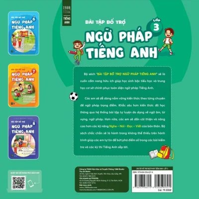 bài tập bổ trợ ngữ pháp tiếng anh lớp 3 vishv books