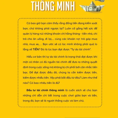 Đầu tư tài chính thông minh con Đường làm giàu cho người biết nắm bắt cơ hội lý tiếu lai