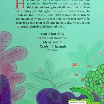 Thơ Cho Bé Tập Đọc Trôi Chảy Diễn Cảm – Khu Vườn Màu Xanh – Châu An Khôi, Kim Duẩn
