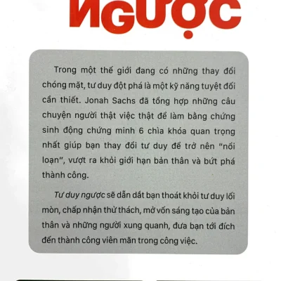 tư duy ngược jonah sachs