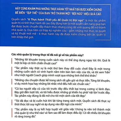 6 thực hành thiết yếu Để quản trị Đội ngũ scott jeffrey miller, todd davis, victoria roos olsson