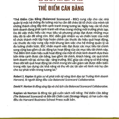 thẻ Điểm cân bằng the balanced scorecard (bìa cứng) robert s. kaplan, david p. norton