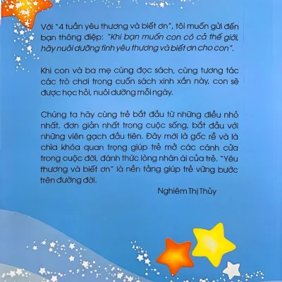 4 Tuần Yêu Thương Và Biết Ơn – Nghiêm Thị Thủy