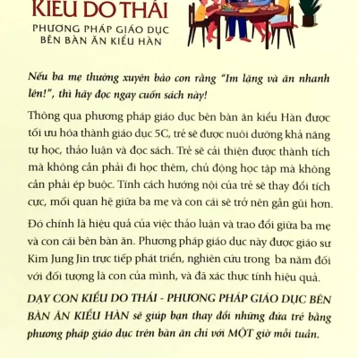 dạy con kiểu do thái phương pháp giáo dục bên bàn Ăn kiểu hàn kim jung jin