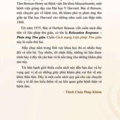 cuộc cách mạng liệu pháp thư giãn herbert benson, william proctor