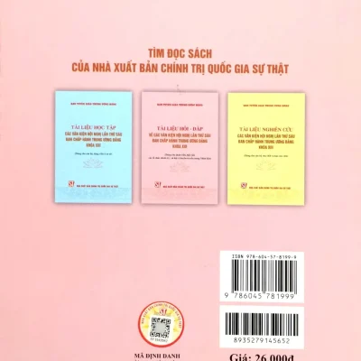 tài liệu hỏi Đáp về các văn kiện hội nghị lần thứ sáu ban chấp hành trung Ương Đảng khóa xiii (dùng cho Đoàn viên, hội viên các tổ chức chính trị xã hội và tuyên truyền trong nhân dân) ban tuyên giáo trung Ương Đảng