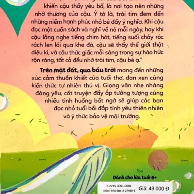trên mặt Đất, qua bầu trời xây dựng cho trẻ tình yêu thiên nhiên và Ý thức bảo vệ môi trường lê tuyết trinh
