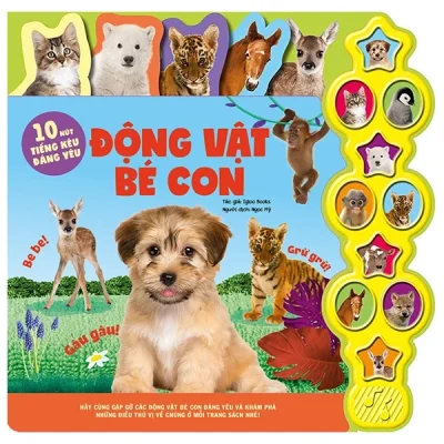 10 Nút Tiếng Kêu Đáng Yêu - Động Vật Bé Con - Igloo Books