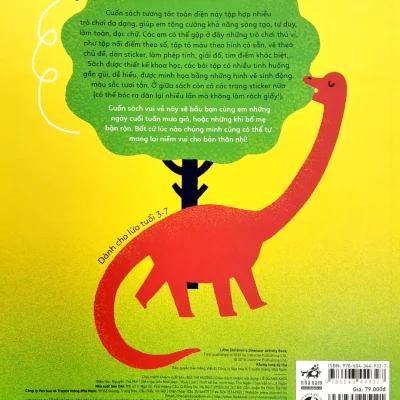 sách tương tác vừa học vừa chơi khủng long kỳ thú rebecca gilpin, erica harrison