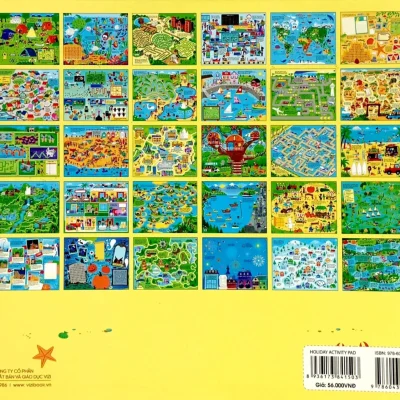 cuốn sách khổng lồ về trò chơi tư duy holiday activity pad sam smith, kirsteen robson