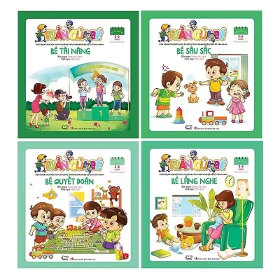 Combo Rèn Luyện Tính Cách Cho Bé 3-6 Tuổi - Bé Quyết Đoán, Lắng Nghe, Sâu Sắc, Tài Năng - Tuần Của Bé Tháng 10 - Bộ 4 Cuốn - Dương Hà Ngân