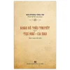 Khảo Về Tiểu Thuyết Tục Ngữ – Ca Dao – Nam Phong Tùng Thư