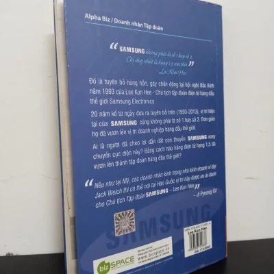 [Phiên Chợ Sách Cũ] Lee Kun Hee – Những Lựa Chọn Chiến Lược Và Kỳ Tích Samsung – Ji Pyeong Gil 0401