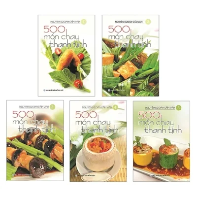 Bộ Sách 500 Món Chay Thanh Tịnh (Bộ 5 Cuốn) – Nguyễn Dzoãn Cẩm Vân