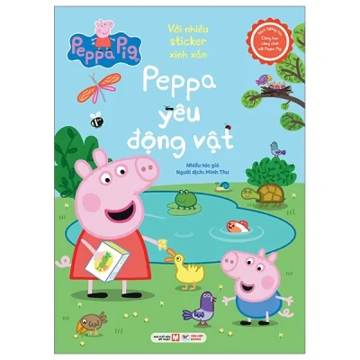 Sách Tương Tác - Cùng Học Cùng Chơi Với Peppa Pig - Peppa Yêu Động Vật - Nhiều Tác Giả