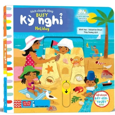 Sách Chuyển Động - Busy - Holiday - Kỳ Nghỉ - Sebastien Braun