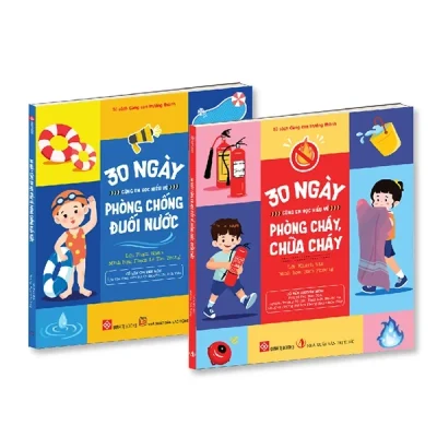 30 Ngày Cùng Em Học Hiểu Về - Phòng Cháy, Chữa Cháy + Phòng Chống Đuối Nước (Bộ 2 Cuốn) - Nhiều Tác Giả