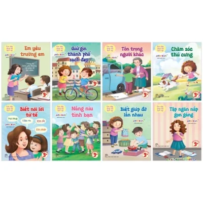 Bộ Sách Em Tập Ứng Xử Lịch Sự (Bộ 8 Cuốn) (2025) - Jolly Kids
