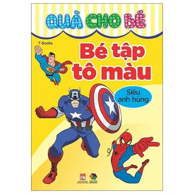 quà cho bé bé tập tô màu siêu anh hùng (2025) t book