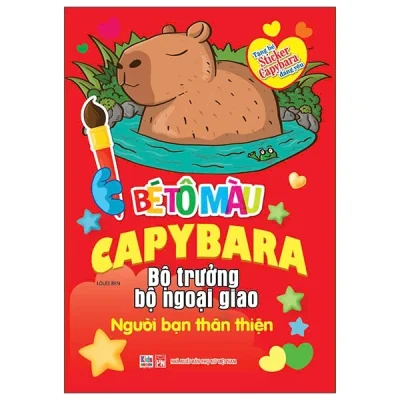 bé tô màu capybara bộ trưởng bộ ngoại giao người bạn thân thiện (2025) louis ben