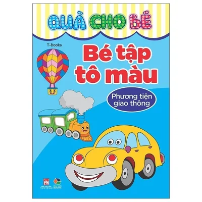 quà cho bé bé tập tô màu phương tiện giao thông (2025) t book