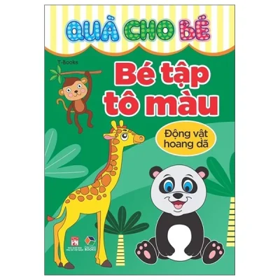 quà cho bé bé tập tô màu Động vật hoang dã (2025) t book