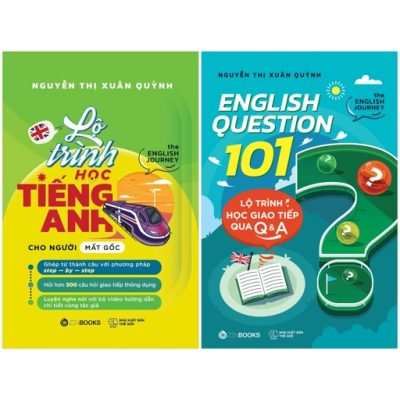 Combo Sách Lộ Trình Học Tiếng Anh Cho Người Mất Gốc - The English Journey + English Question 101 - Lộ Trình Học Giao Tiếp Qua Q&A (Bộ 2 Cuốn) - Nguyễn Thị Xuân Quỳnh