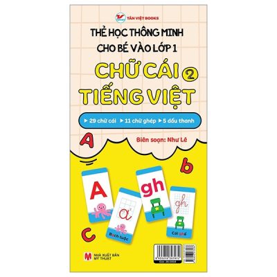 Thẻ Học Thông Minh Cho Bé Vào Lớp 1 - Chữ Cái Tiếng Việt 2 (2025) (Cards) - Như Lê
