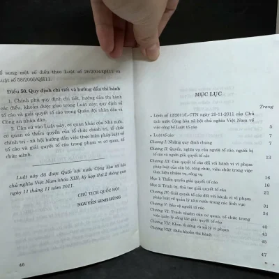 [phiên chợ sách cũ] luật tố cáo, 2012 h1108