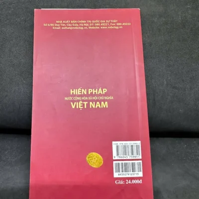 [phiên chợ sách cũ] hiến pháp nước cộng hòa xã hội chủ nghĩa việt nam, 2020 h1108