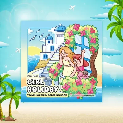 Girl Holiday - Traveling Diary Coloring Book (2025) - Mito Happi
