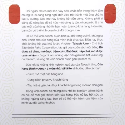 Cửa Hàng Thịnh Vượng – 3 Món Nhỏ, Lời Lãi To – Takashi Uno