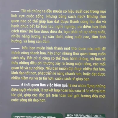 6 Thói Quen Làm Việc Hiệu Quả – Brendon Burchard