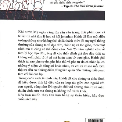 Tư Duy Đạo Đức – Vì Sao Những Người Tốt Bị Chia Rẽ Bởi Chính Trị Và Tôn Giáo – Jonathan Haidt