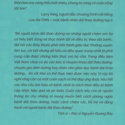 Hiểu Biết Để Điều Trị Thành Công Bệnh Đái Tháo Đường – Nguyễn Quang Bảy