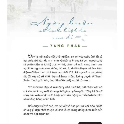 Ngày Buồn Sẽ Tạm Biệt Ta Mà Đi – Yang Phan