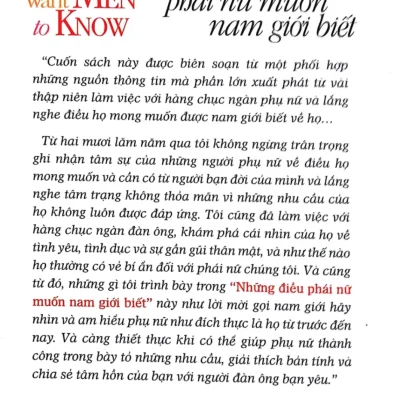 Những Điều Phái Nữ Muốn Nam Giới Biết – Barbara De Angelis, Ph.D