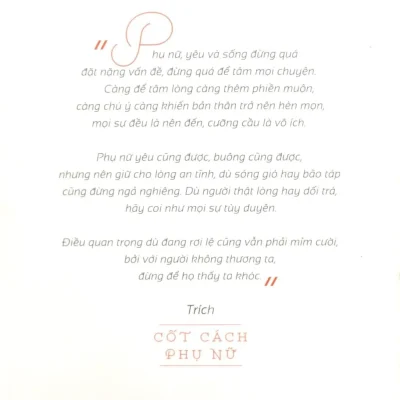 Cốt Cách Phụ Nữ – Huyền Trang Bất Hối