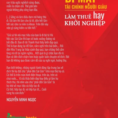 Bí Mật Tài Chính Người Giàu – Làm Thuê Hay Khởi Nghiệp? – Nguyễn Minh Ngọc